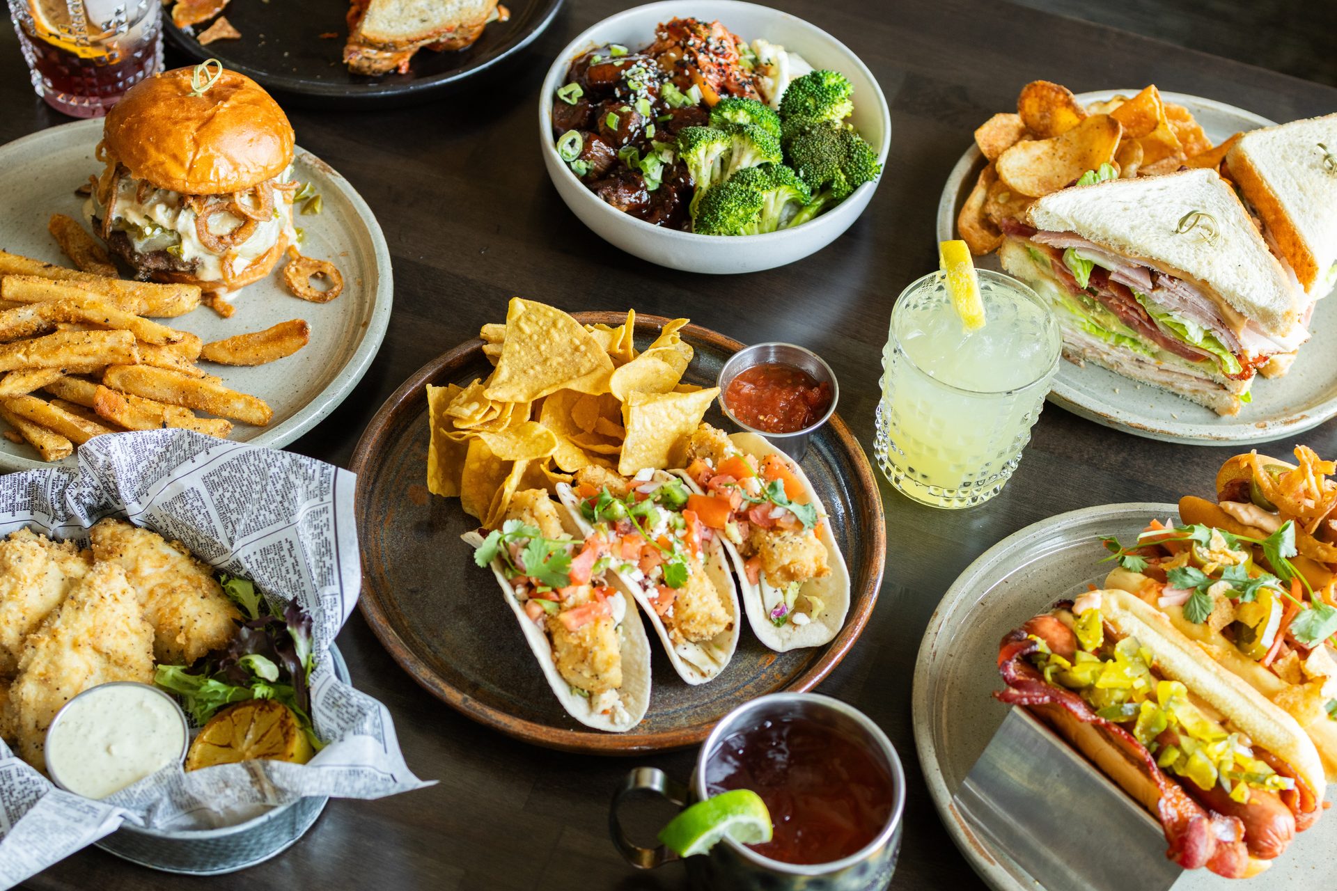Customized food and drink options