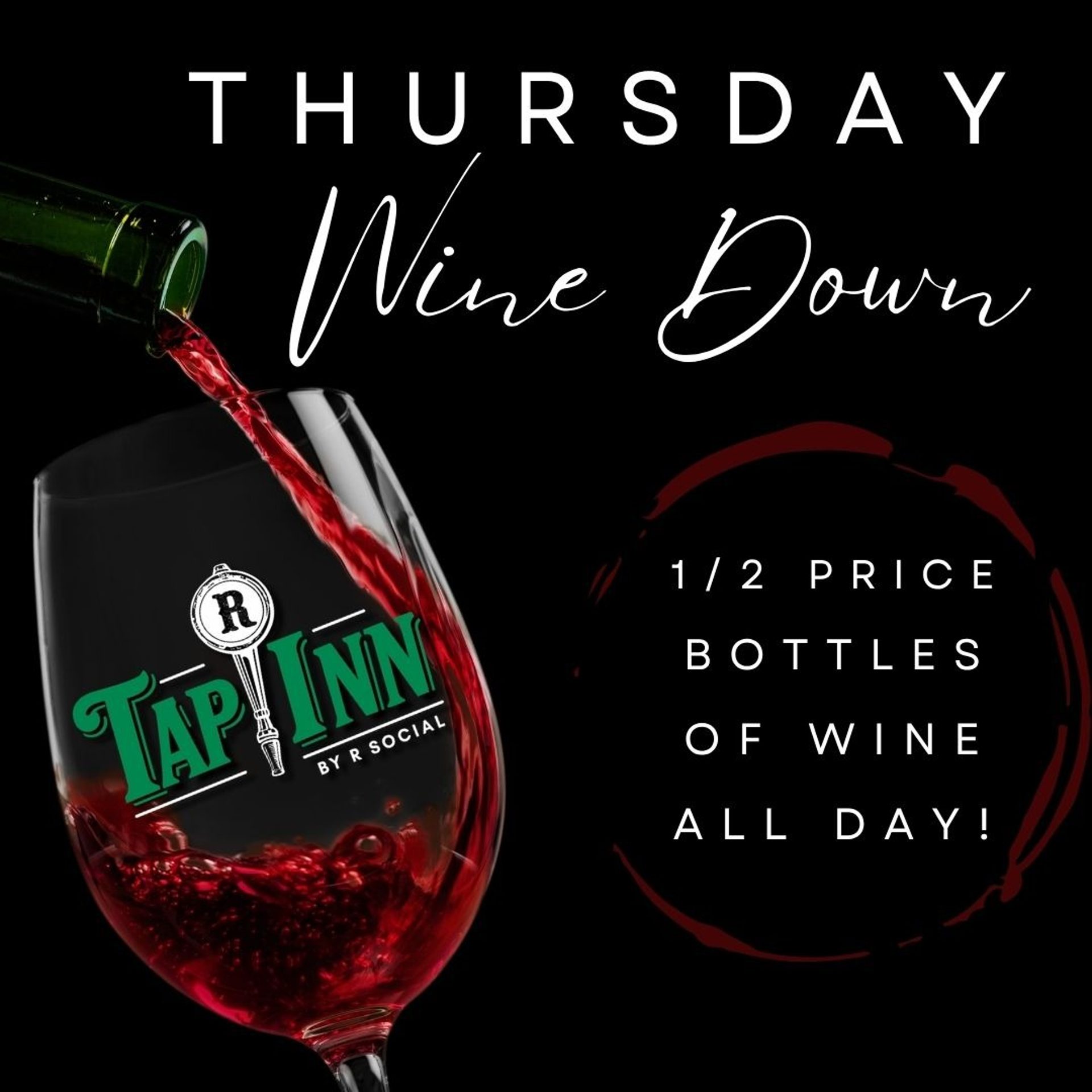 Half Priced Bottles of Wine
