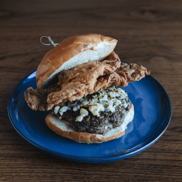 Bacon & Blue Burger.